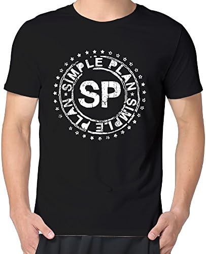 Simple Plan Rock Band Pop Rock Perfect Man's O-neck Tagless Screen-Print T Shirt