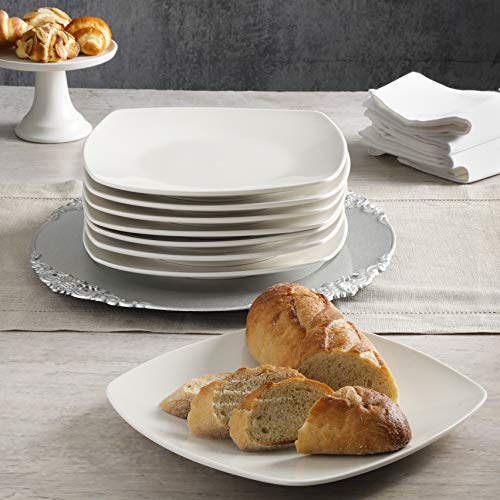 Gibson Home Zen Buffet Dinnerware, 8Piece Porcelain Dinner Plate Set