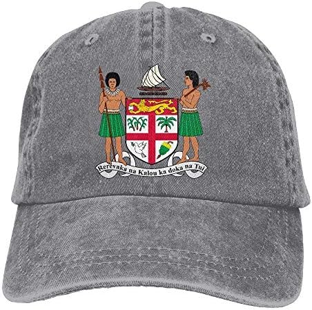 Adjustable Baseball Caps Fiji National Emblem Cowboy Style Trucker Cap