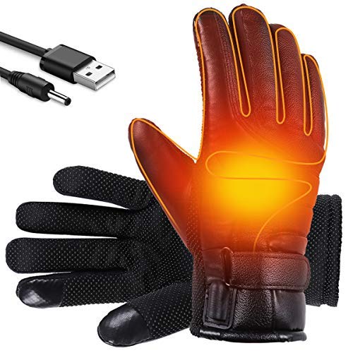 USB Heated Gloves Winter Warm Gloves, Thermal Heated Gloves for Cycling, Hand Warmer for Men and Women