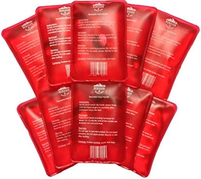 Heat Hands - TEN Pack (REUSABLE) Hand and Foot warmers by Mebasag Outdoor Gear Instant Hot Warmer Small Portable Perfect for Backpacking, Camping, Hiking, and Walking in Freezing Cold Conditions