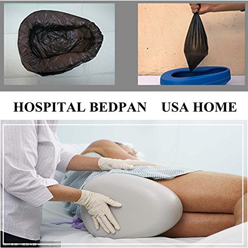 Bedpan for Bedbound Patient Healthcare, Large Stable PP Material with a Brush - Thumbnail 5