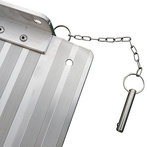 Olymstore 10 ft Portable Aluminum Folding Ramp for Wheelchair Scooters Pet Emergency Hospital,Briefcase Mobility Non Slip,Home Utility