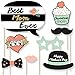 Mother's Day Photo Booth Props Kit - Celebration Set, Premium Cardstock Photo Props with Sticks, DIY Party Decorations - 20 Pieces - Best Mom Ever