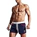 LETSQK Men's Sexy Swimwear Shorts Surf Swimsuit Swim Trunks Blue M