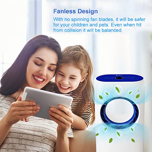 Evaporative Portable Air Cooler Tower Fan With Ice Packs, 3 Speeds, Low