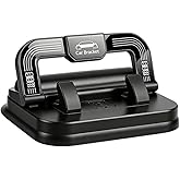 Car Phone Holder 360 Degree Rotation, Car Navigation Dashboard Phone Mount, Suction Cup Car Phone Holder, Horizontal and Vertical Screen Adjustment, Compatible with Smartphones. (Black, 1 PC)