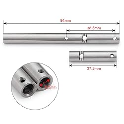 QUE-T Stainless Steel Axle Tubes for 1/10 RC
