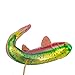 Noble Gems Kurt Adler Glass Rainbow Trout Fish Ornament, 4.75-Inch