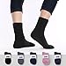Pembrook Non Skid/Slip Socks – (6-Pack – Black) – Hospital - Fuzzy Slipper Socks – Great for adults, men, women. Designed for medical hospital patients but great for everyone