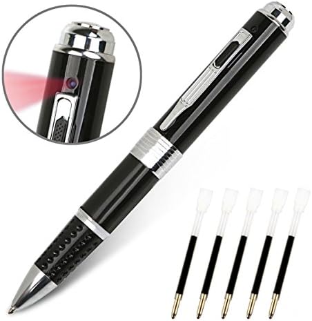 Mini Camera Pen, SANPROV HD 1080P Mini Portable Camera Video & Photo Recorder Multifunction Cam with Free 5 Black Refill