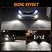 TUINCYN 1600Lm H1 LED Fog Light Bulbs Replacement 6500K White Extremely Bright High Power 80W CSP Chips DRL Daylight LED Bulb DC 12V-24V (2-Pack)