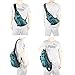 Vanlison Sling Bag, Chest Bag, Sling Backpack Shoulder Bag For Men Women Lake Blue