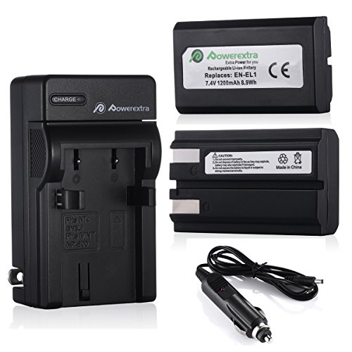 Powerextra 2 Pack Replacement Battery and Charger for Nikon EN-EL1 and Nikon Cooipix 4300 4500 4800 5400 5700 775 5000 8700 880 885 995 E880 Digital Cameras Powerextra 2 Pack Replacement Battery and Charger for Nikon EN-EL1 and Nikon Cooipix 4300 4500 4800 5400 5700 775 5000 8700 880 885 995 E880 Digital Cameras