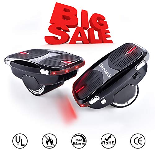 SeoJack Electric Hovershoes Hoverboard with LED Lights, 250W Dual Motor Newest Self Balancing Scooter for Kids and…