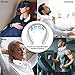 Neck Massager with Pulse Heated, Smart Cordless 4D Electric Neck Massage Equipment with 3 Modes and 15 Speeds for Office, Home,Travel, Gifts for Women Men Dad Mom