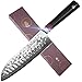 TUO Santoku Knife 7 inch - Japanese AUS10 Damascus 67-Layers Steel - Hollow Ground Edge - Non Sticky - Hand Hammered Blade Fifnished - Dishwasher Proof - G10 Handle - Ring-H Series