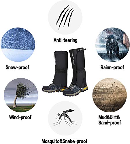 image for EnergeticSky Leg Gaiters Waterproof Snow Boot Gaiters for Men and Wome