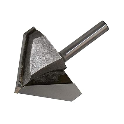 Non-brand Router Bits V-Groove Bit with 90-Degree 1/4-Inch Shank Cutting Diameter and 1/4 X 1-3/4-Inch Point Length