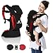 Little TiB Ergonomic Baby Carrier, New Slim Look with Hoodie, Backpack for Men and Women, Organic, All Season, Carriers for Newborn, Kids with Cover Accessories
