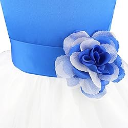 iiniim Girls Petals Tulle Princess Wedding Pageant