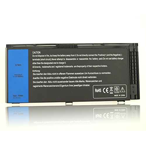 New 11.1V 97Wh M6700 M6600 KJ321 Battery for Dell Precision M4600 M4800 M6800 Series Fits FV993 FJJ4W PG6RC V7M28 Laptop----SOLICE