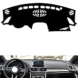 leather dash board cover mat Compatible with Mazda