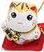 Set of 5 Japanese Maneki Neko Lucky Cat Figurines Cute Smiley Waving Lucky Fortune Cat US Seller