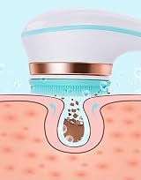 Oxlaw Rechargeable Electric Body Brush Set w/ 6 Heads for Deep Cleanse & view 7