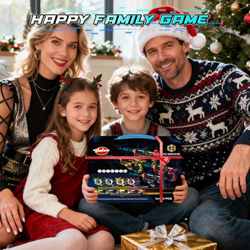 VATOS Rechargeable Laser Tag Game with 360° Sensors for 4 Players, 2.4GHz Infrared with Real Time Data Display, Family and Group Game for Kids Teens Gifts