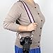 GTMax Purple Anti-Slip Soft Neoprene Camera Shoulder/Neck Strap Belt for Canon Nikon FujiFilm Sony Pentax Panansonic and more Digital Cameras with Cleaning Cloth