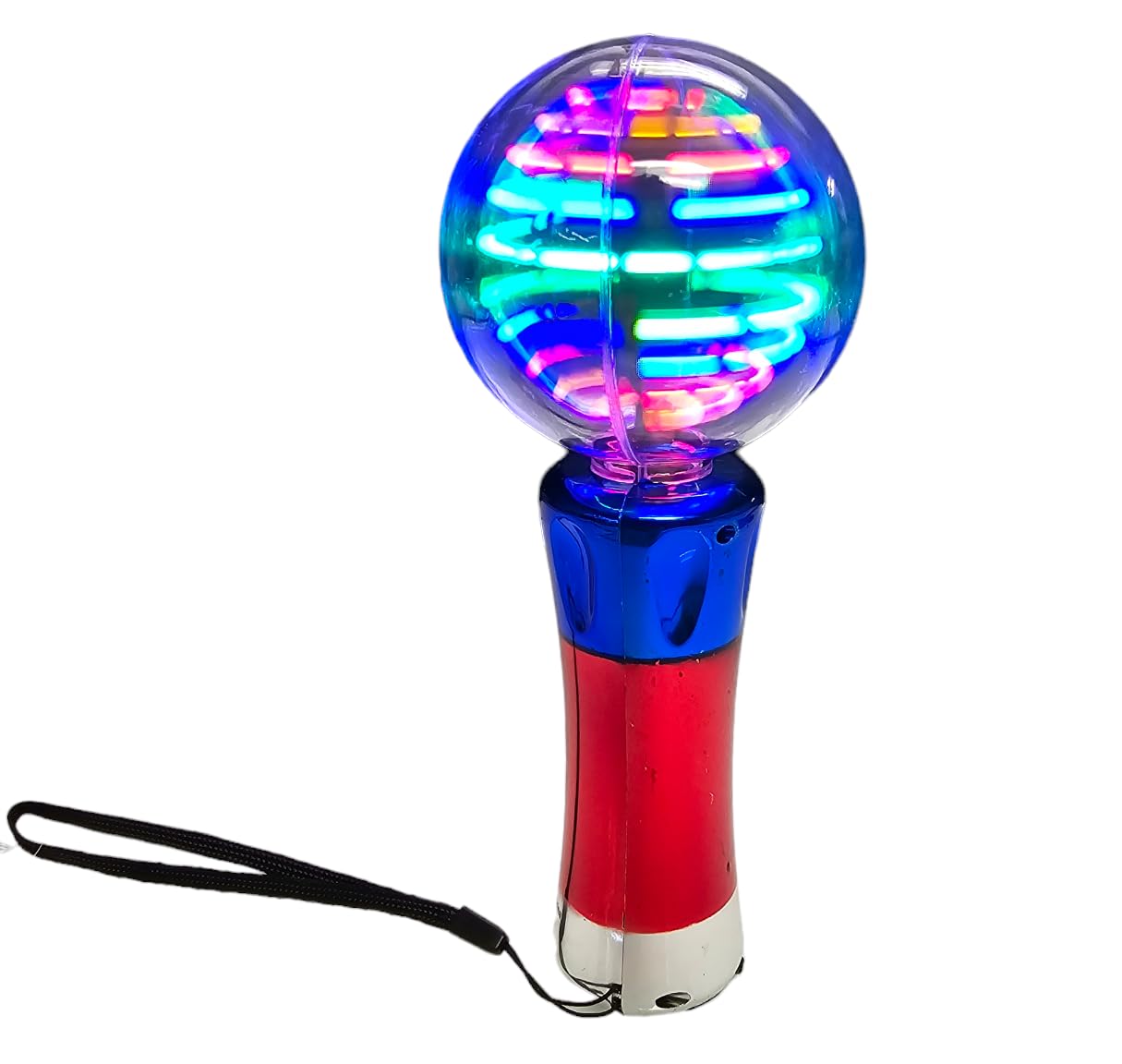 Photo 1 of Zugar Land Light-Up Star Magic Spinning Ball Flashing Toy Wand (7.5") 3 AA Batteries Included. Colorful Bright LED Light Up Sensory Toy for Toddlers Kids Boys and Girls (6 Pack)