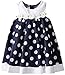 Bonnie Jean Girls Nautical Daisy Navy/White Dot Easter Dress, 2T - 4T