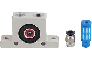 HYUDUO Industrial Air Vibrator, Pneumatic Vibrator Ball Type Air Turbine Vibrator with Muffler, Power Tool Replacement Parts