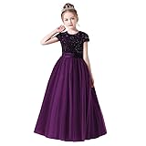 Shining Evening Gown for Junior Bridesmaid Maxi