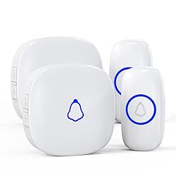 Wireless Doorbell 2 Buttons 2 Receivers, SECRUI