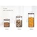 Newerlives Air Tight Storage Jar, Glass Storage Tank with a Natural Bamboo Lid, 450 ML, 650 ML, 950 ML (Bamboo, 950ML)
