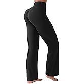 BRXL Wide Leg Gym Pants for Women Straight Pants Leggings Tummy Control Butt Lifting Workout Leggings