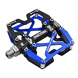Mzyrh Mountain Bike Pedals, Ultra Strong Colorful CNC Machined 9/16