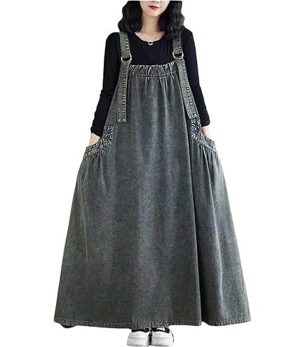 ladies jumper dress Sweater Whether layered over a fitted turtleneck Girl's Aria Denim Overall Jumper