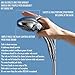 Deliao Elderly Handheld Shower Head Designed For Disabled Pregnant Woman Gravidas With 79-Inch Hose Suciton Cup Holder Bracket Home Care Control Button Convenient Push Button Chrome