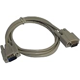 Your Cable Store 6 Foot DB9 9 Pin Serial Port Cable Male/Male RS232