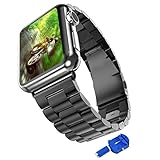 Apple Watch Band, iitee 42 mm iWatch Band Stainless Steel Replacement Strap for Apple Watch Series 3 Series 2 Series 1- Space Gray