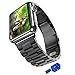 Apple Watch Band, iitee(TM) Stainless Steel iwatch Wrist Band Link Bracelet with Connector for Apple Watch (link band 42mm space gray)