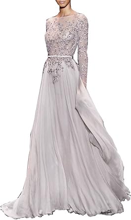 gray evening gowns