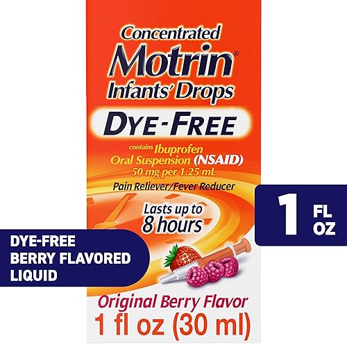 Motrin Infants' Oral Suspension Concentrated Liquid Medicine Drops with Ibuprofen, NSAID Fever