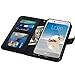 LK Case for LG Aristo, LG Phoenix 3, LG K8 2017, LG Fortune, LG Risio, LG Rebel 2 LTE, Luxury PU Leather Wallet Flip Protective Case Cover with Card Slots and Stand (Black)