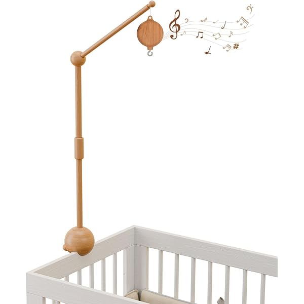 ドローイング『Baby Mobile』 Amazon.com : Baby Mobile Rotary Music Box Imitation Wood