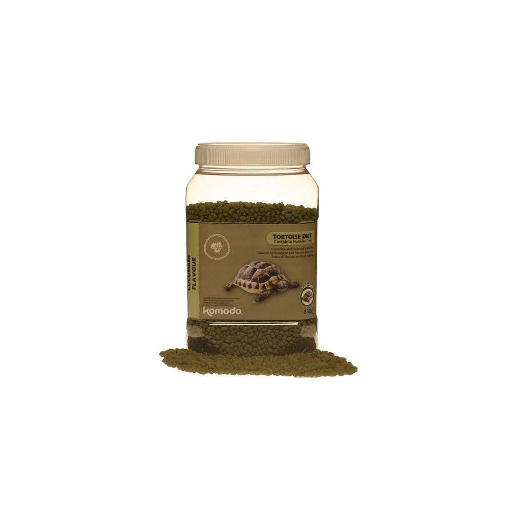 Komodo Complete Holistic Tortoise Diet, Cucumber 680 g (Pack of 1) tub