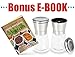 Premium Salt and Pepper Shakers 6 Oz -Just Add Summer- Salt and Pepper Grinder/Mill Set - 3 Grade Adjustable Ceramic Rotor - BUNDLE WITH - Peeler, Funnel, eBook and Cleaning Brush by Mys Homeware